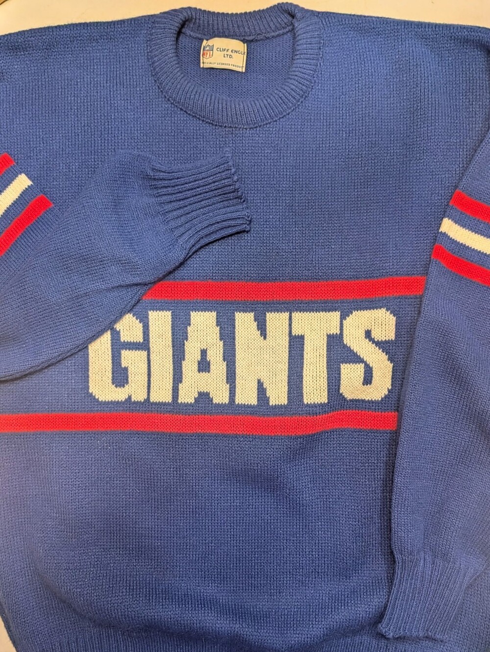 Vintage Pro Line By Cliff Engle New York Giants Sweater Men's XL